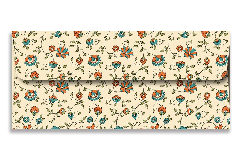 Mehta Envelope Mfg Co. Shagun Lifafa/Money Gift Envelope Digital Print in Pearl Finish 200 GSM Thick Paper Size : 18.41 x 8.25 cm (7.25 x 3.25 Inches) Pack of 10 SKU ME-01078 1