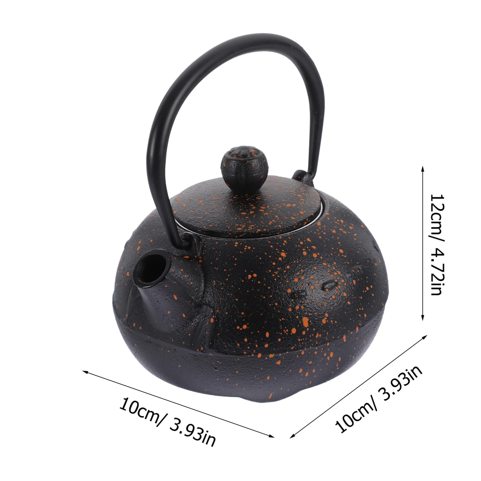 Tetera de Hierro Retro Pequeña 0, 4l Negra para Hogar