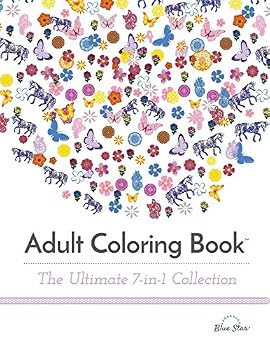 Paperback Adult Coloring Books: The Ultimate 7-in-1 Collection Book