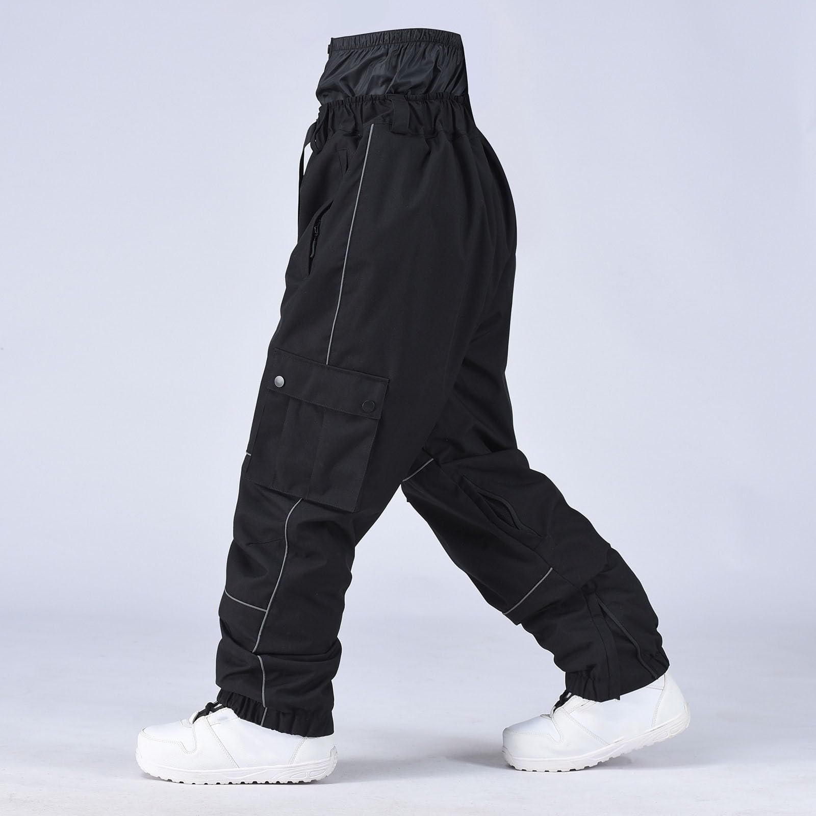 Sunnyuk Salopette Sci Uomo Salopette Sci Impermeabile Tuta Montagna Elasticizzati Pantalone Termici da Neve Pantaloni Snowboard Taglie Forti Invernale Curvy