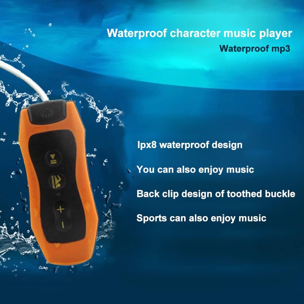 Lecteur MP3 IP68 Étanche USB 2.0 Rechargeable Natation Course Clip