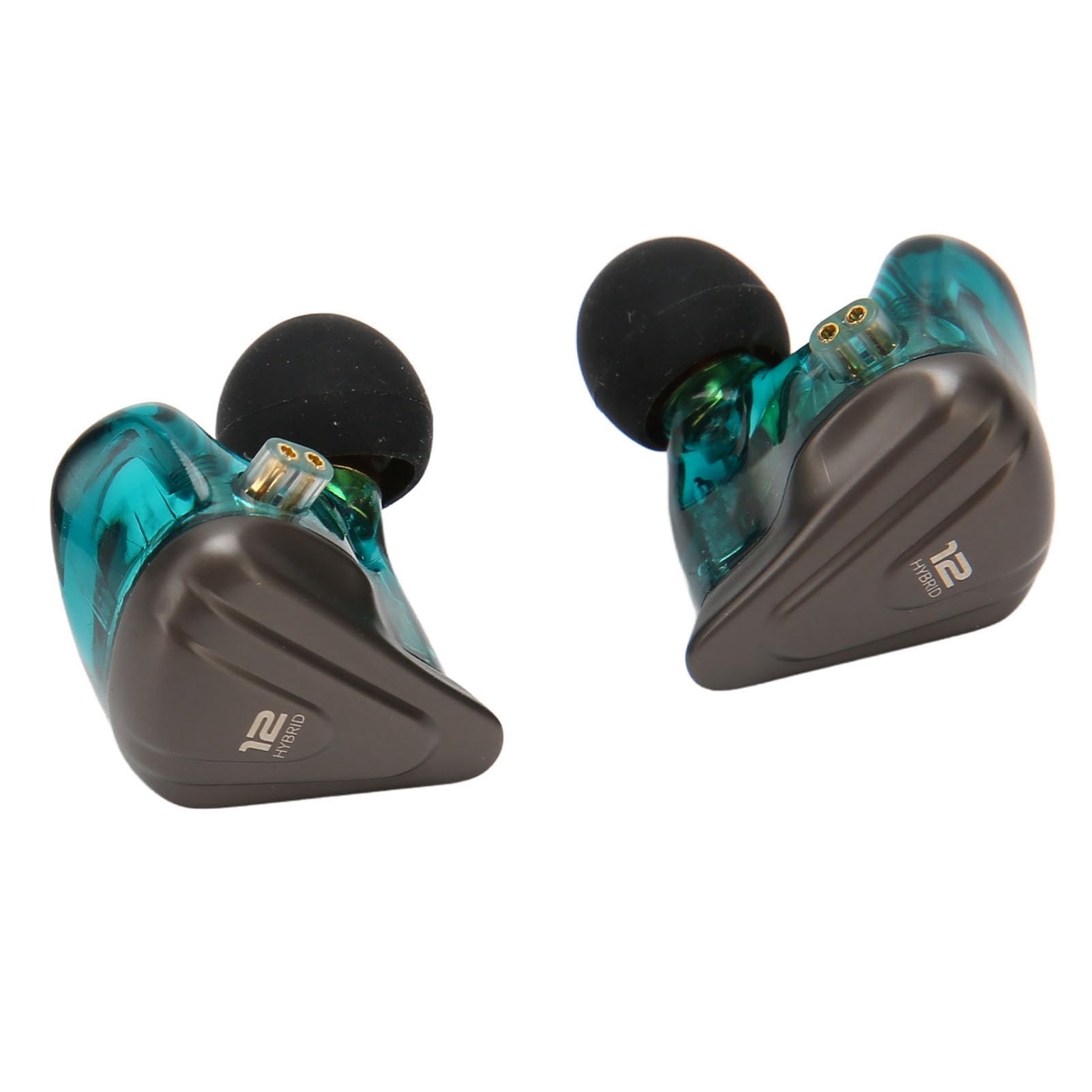 Jectse Negli Auricolari Cablati Con Monitoraggio Auricolare, ZSX IEM EARBUDS 5BA 1DD 6 Driver Hybrid, HiFi Stereo Annullamento del Rumore Cuffie Con Cavo Staccabile A 2 Pin da 0,75 Mm, per Canti (#3)