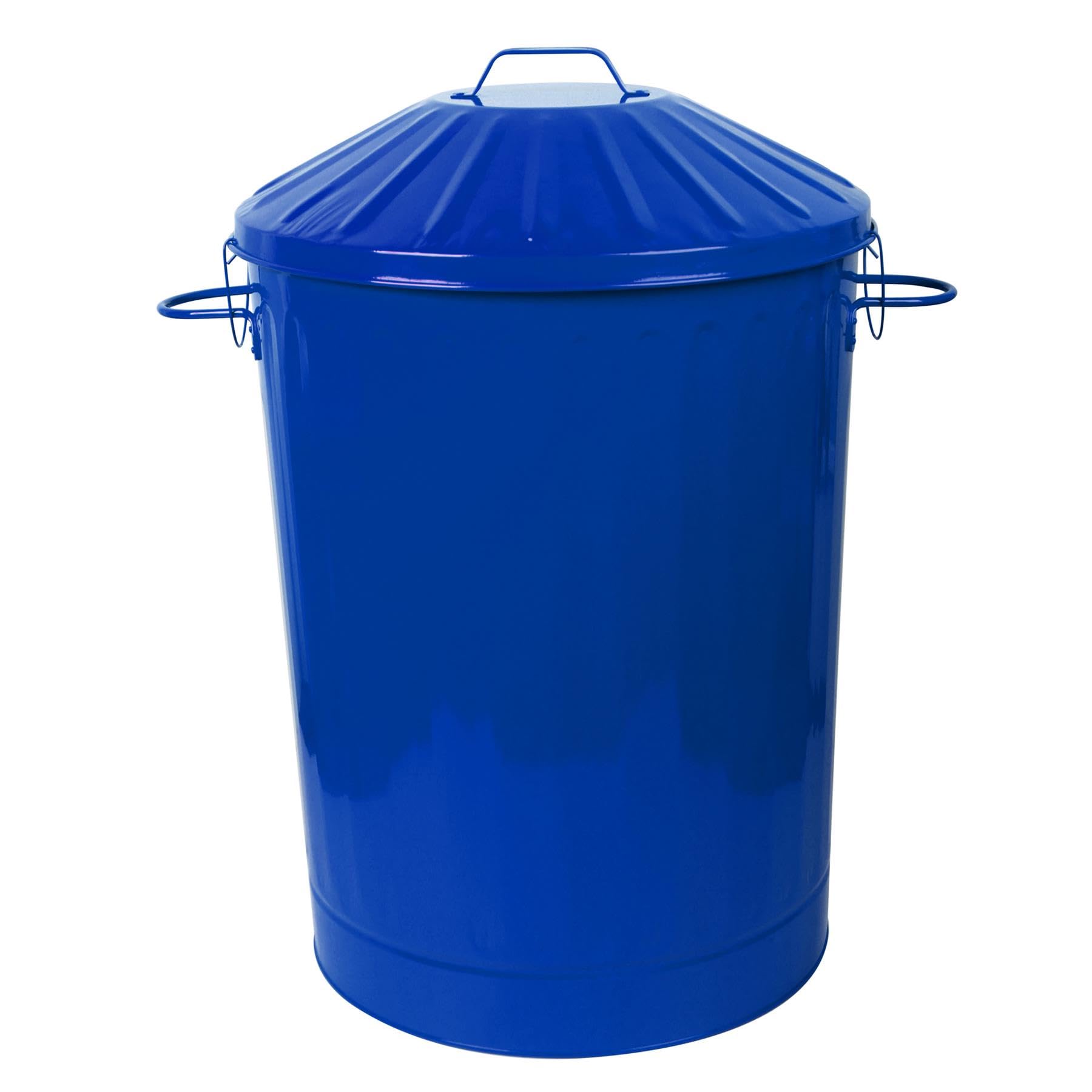 simpa 60L Colourful Vintage Style Metal Tapered Dustbins & Lids - Pink 62cm (H) x 38cm (Dia) — view 15