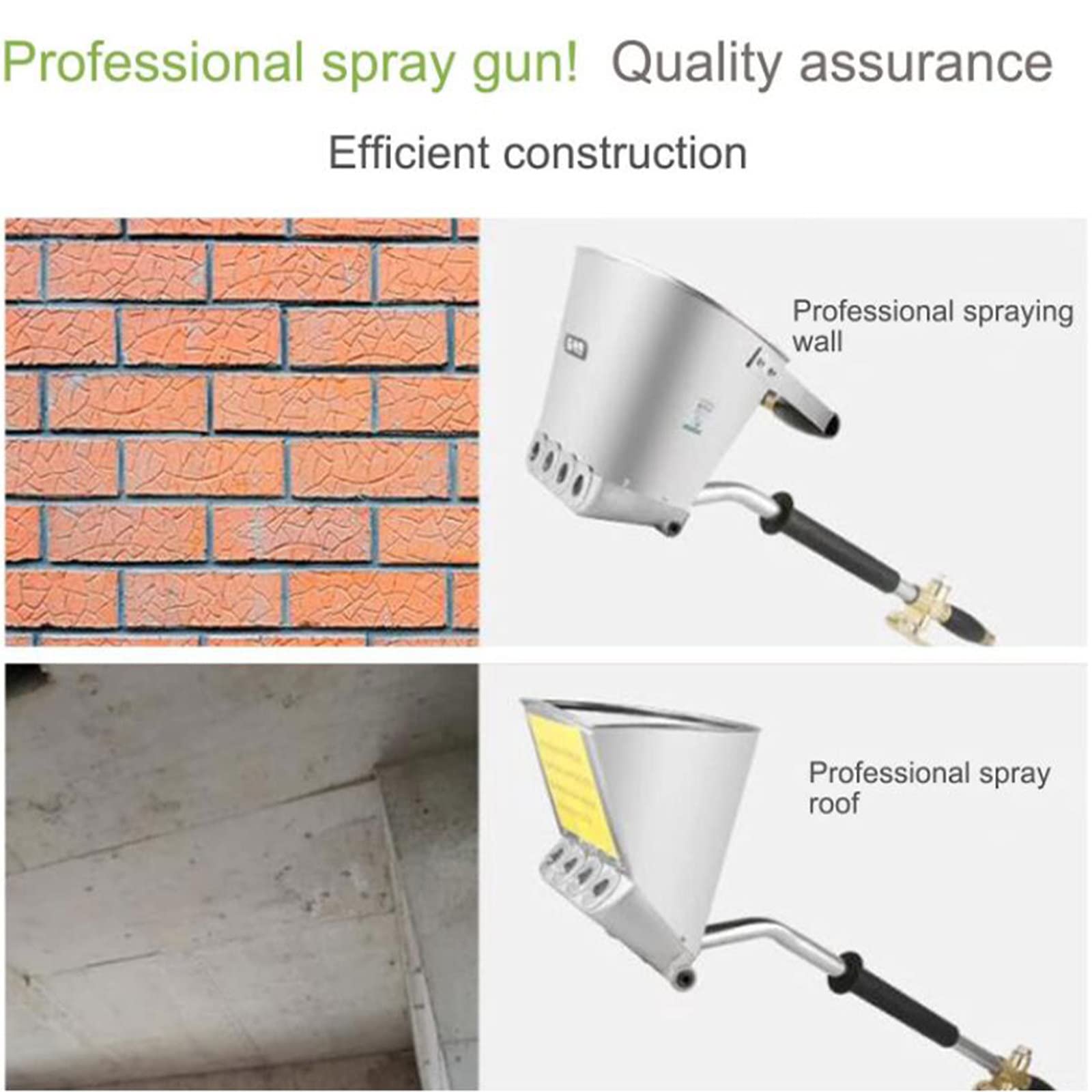 Pistola a spruzzo per Malta cementizia, Pistola a tramoggia con 4 getti, spruzzatore di Cemento per Cemento a tramoggia per intonaco per Pittura murale