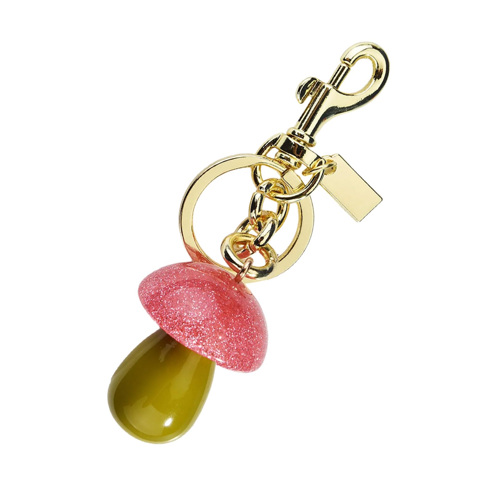 APGLSXY Lightweight Mushroom Charm Keychain Holder Trendy Bag Accessory Elegant Women ' s Backpack Decoration Creative Cartoon Mushroom Keychain