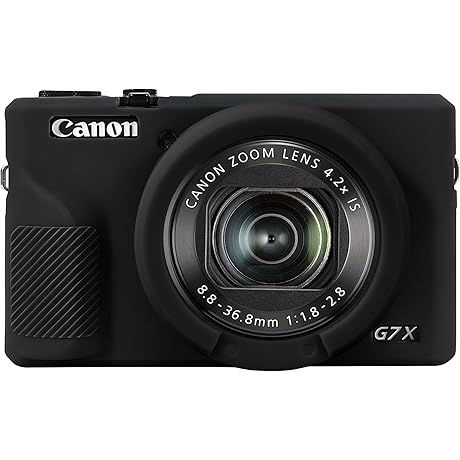 Elonbo Camera Case: Protective Silicone Shield for Canon PowerShot G7X Mark III