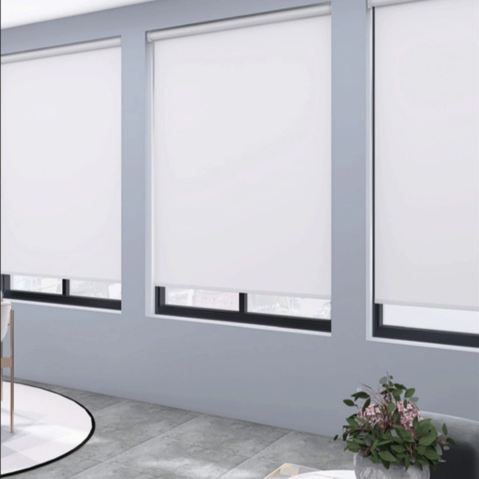 Tende Oscuranti Per Finestre - 2 Pezzi, Tessuto Termico, Isolante, Con Velcro, Poliestere 100% - Foto 7