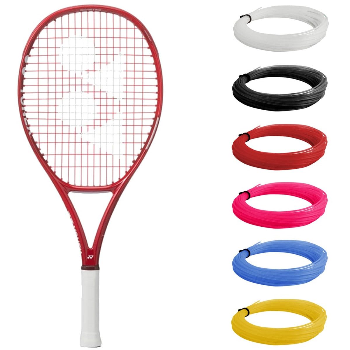 Yonex Vcore Junior 25 Inch Ruby Red Tennis Racquet (8th Gen) – Custom Stringing in Your C…