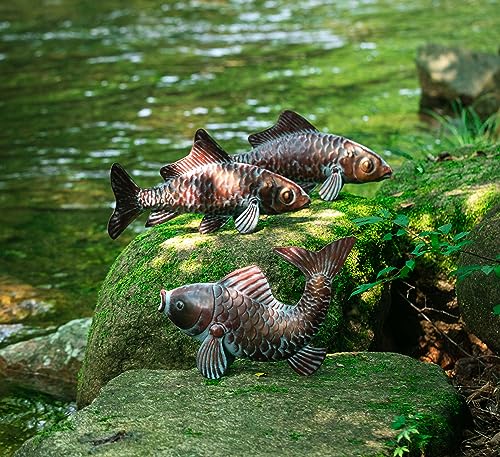 Figurine poisson métallique pour embellir vos extérieurs