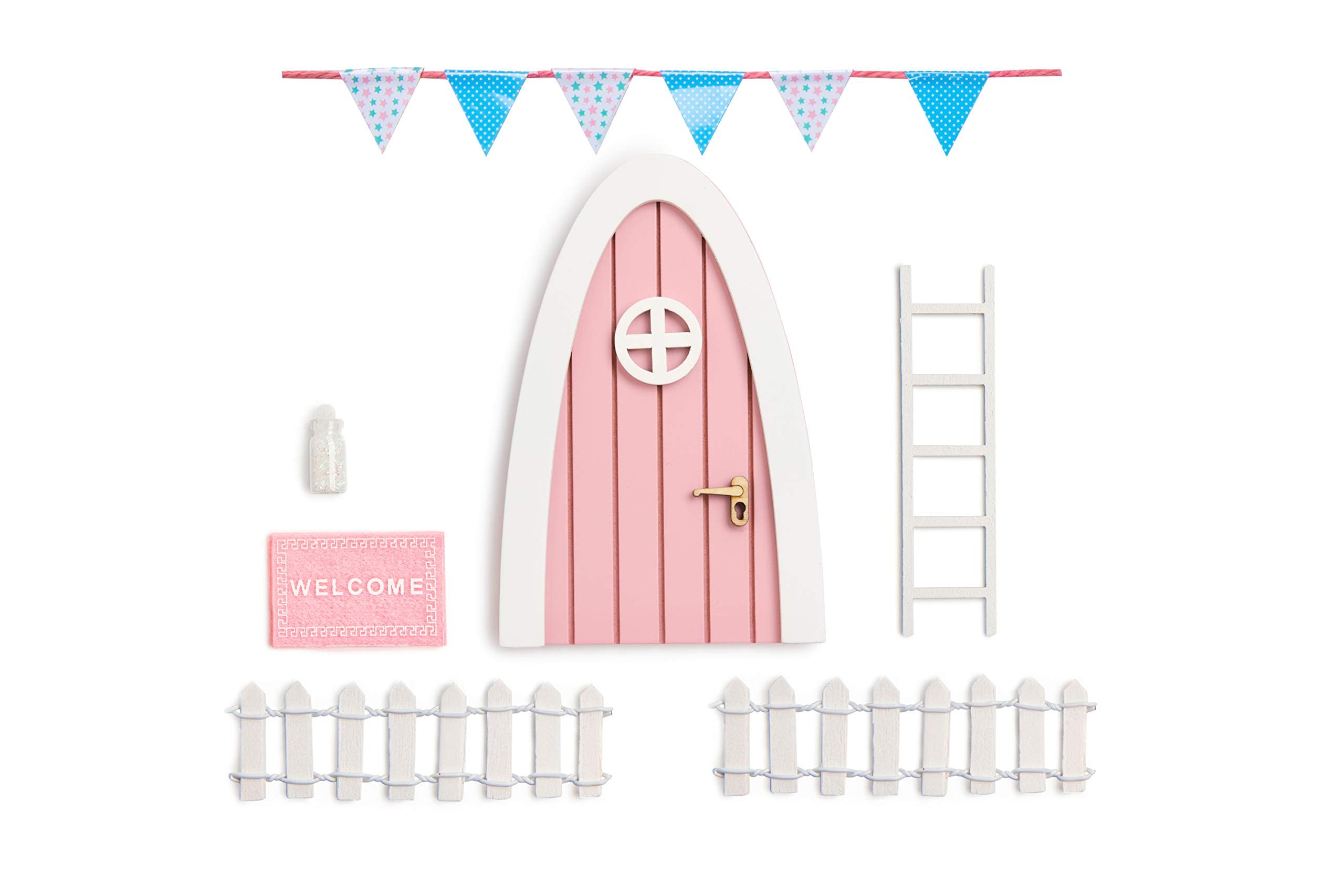 Tooth Fairy Door Kit Great Gift Miniature Come Fairy Door Accessories Pink Hobbit Door