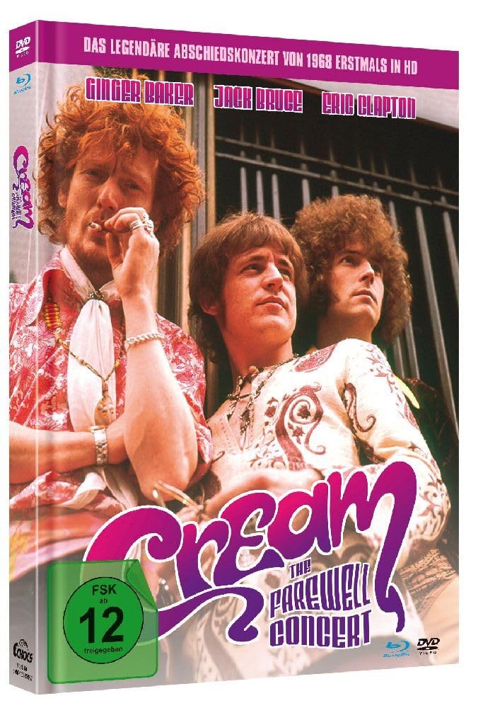 Cream: The Farewell Concert Mediabook con Blu-ray y DVD para coleccionistas de rock