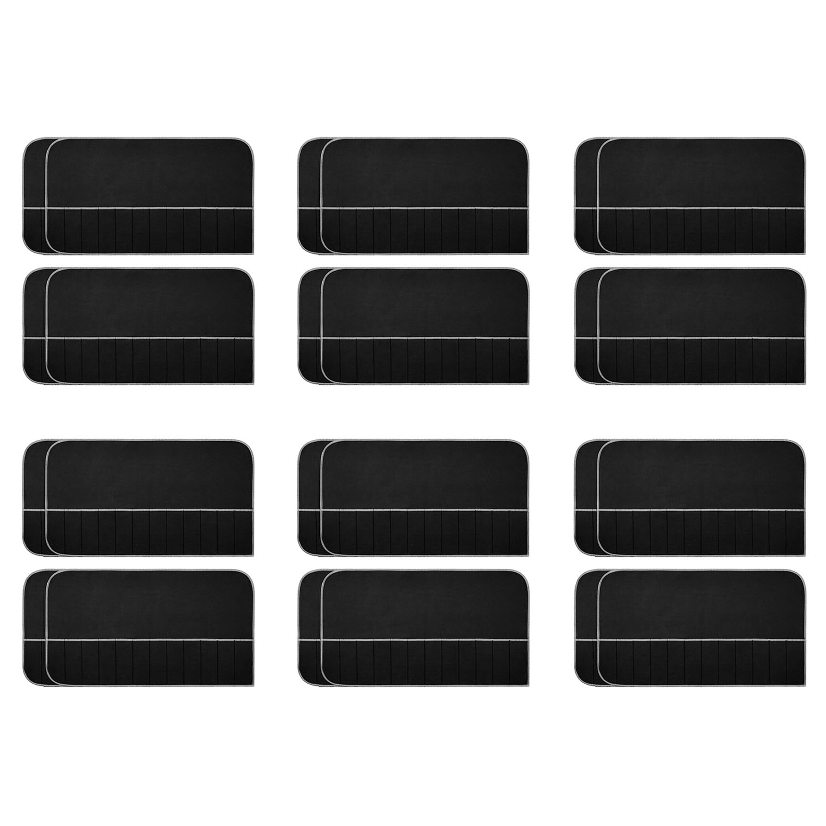 Aundhegrtt Silver Storage Bags Silver Storage Cloth Felt Flatware Organizer Anti Tarnish Silver Protector Bags 24pcs
