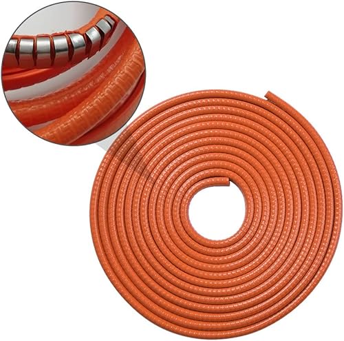 Miniatura 8 de FAVOMOTO Protector de puerta de automóvil, protección de sello de goma, protector de borde en forma de U naranja, protectores de borde de puerta