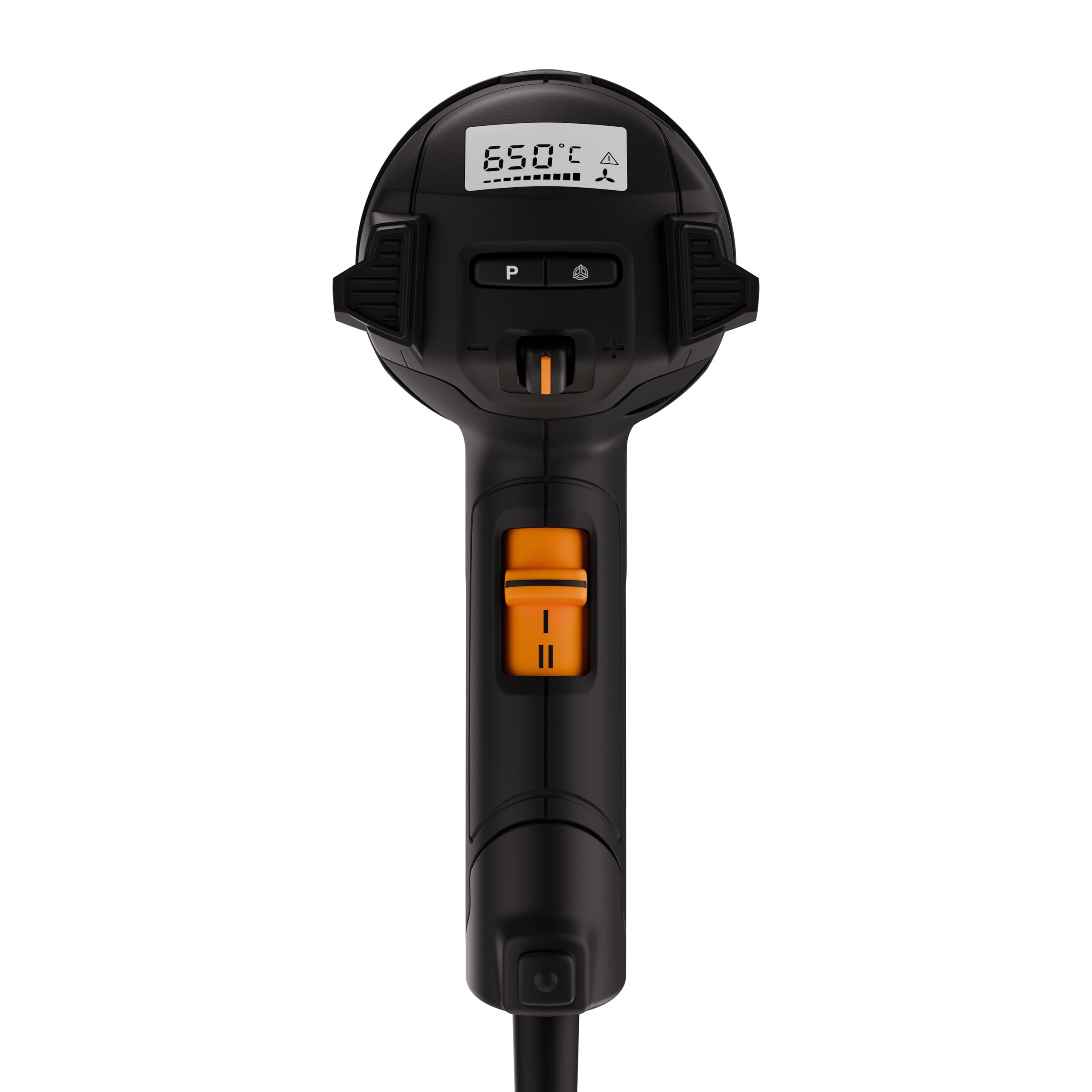 Steinel Pistola de aire caliente HM 2320 ESD, soplador de aire caliente de 2300 W, pantalla LCD, temperatura de 80 °C a 650 °C, modo ECO, cable de 3 m