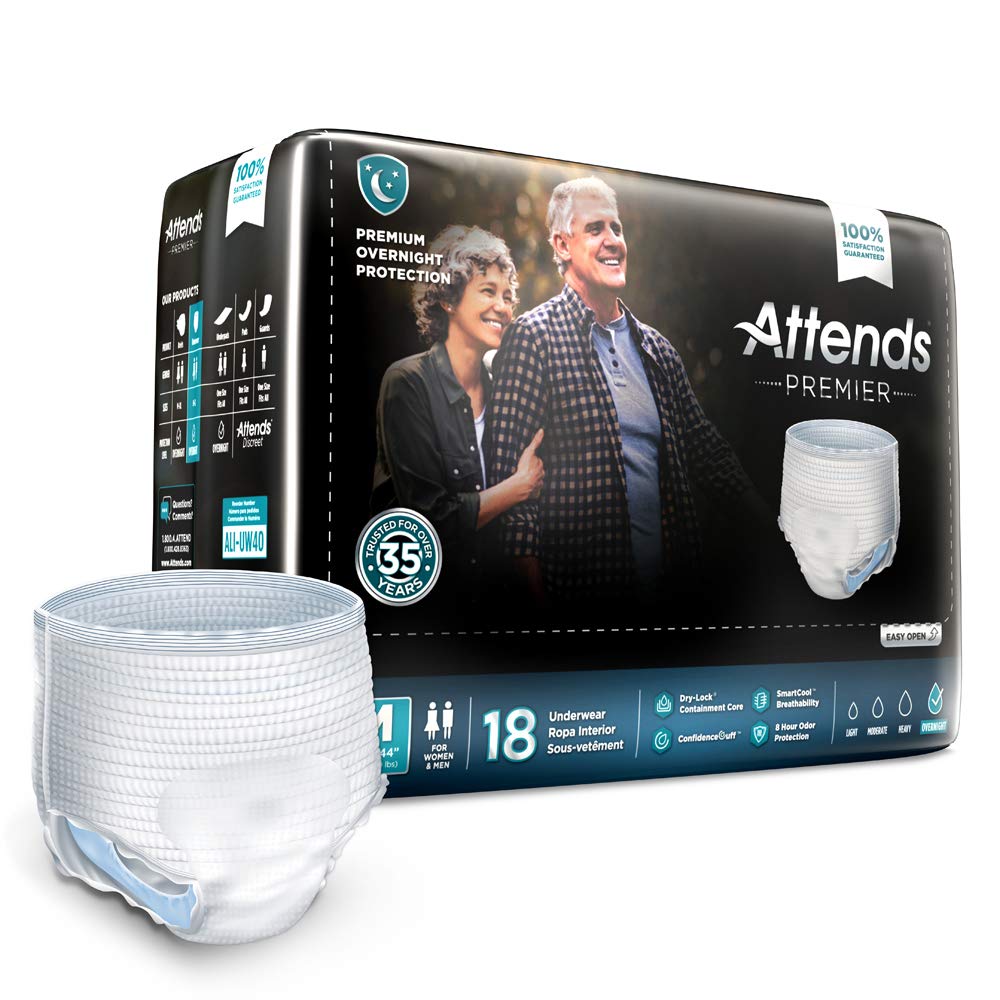 Buy Attends Premier Protective Underwear with Dry Lock Containment Core for Adult Incontinence