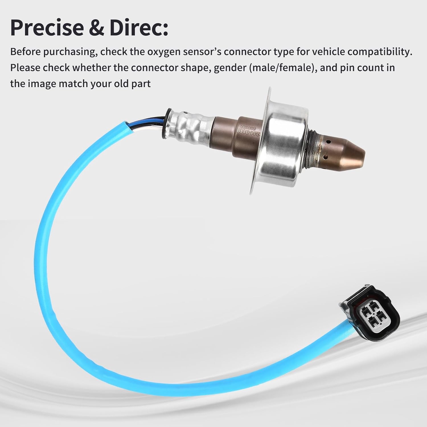 O2 Oxygen Sensor Upstream Fits for Honda Accord 2.0L L4 2014-2015, Civic 2012-2015 / HR-V 1.8L 2016-2017, for Acura ILX 2.0L L4 2013-2015 Replace 234-9119