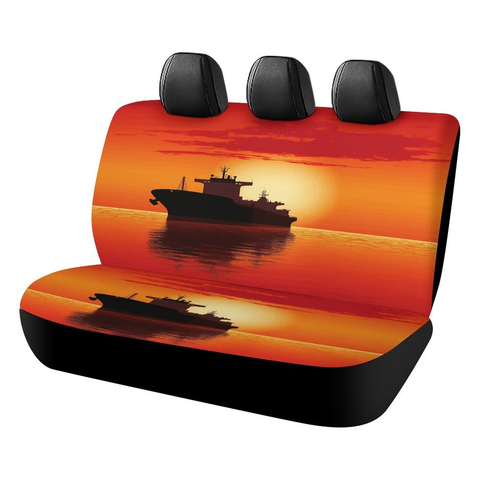 Funda de asiento de coche para perro lavable y protector de asientos traseros para SUV 8