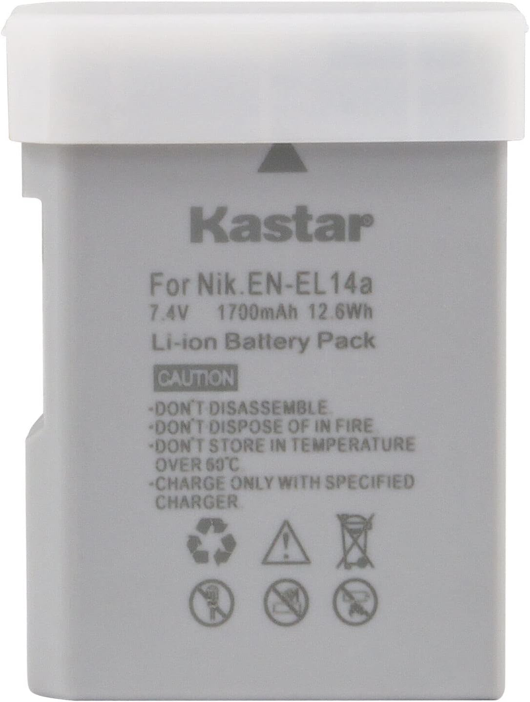 Kastar 2-Pack EN-EL14a Battery and LCD AC Charger Compatible with Nikon D5600 DSLR Camera, Df DSLR Camera, Coolpix P7000 Camera, Coolpix P7100 Camera, Coolpix P7700 Camera, Coolpix P7800 Camera