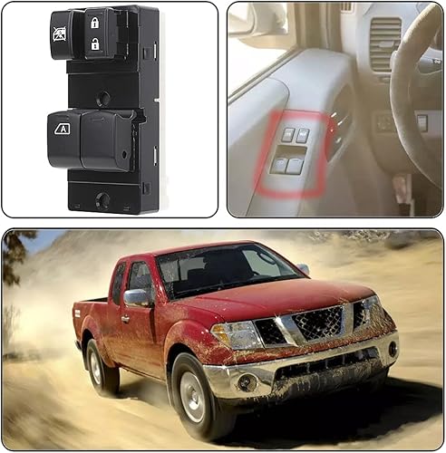 Miniatura 6 de Interruptor maestro de ventana eléctrica para lado del conductor compatible con Nissan Frontier 2007 2008 2009 2010 2011 2012 2013 2014 2015 2016