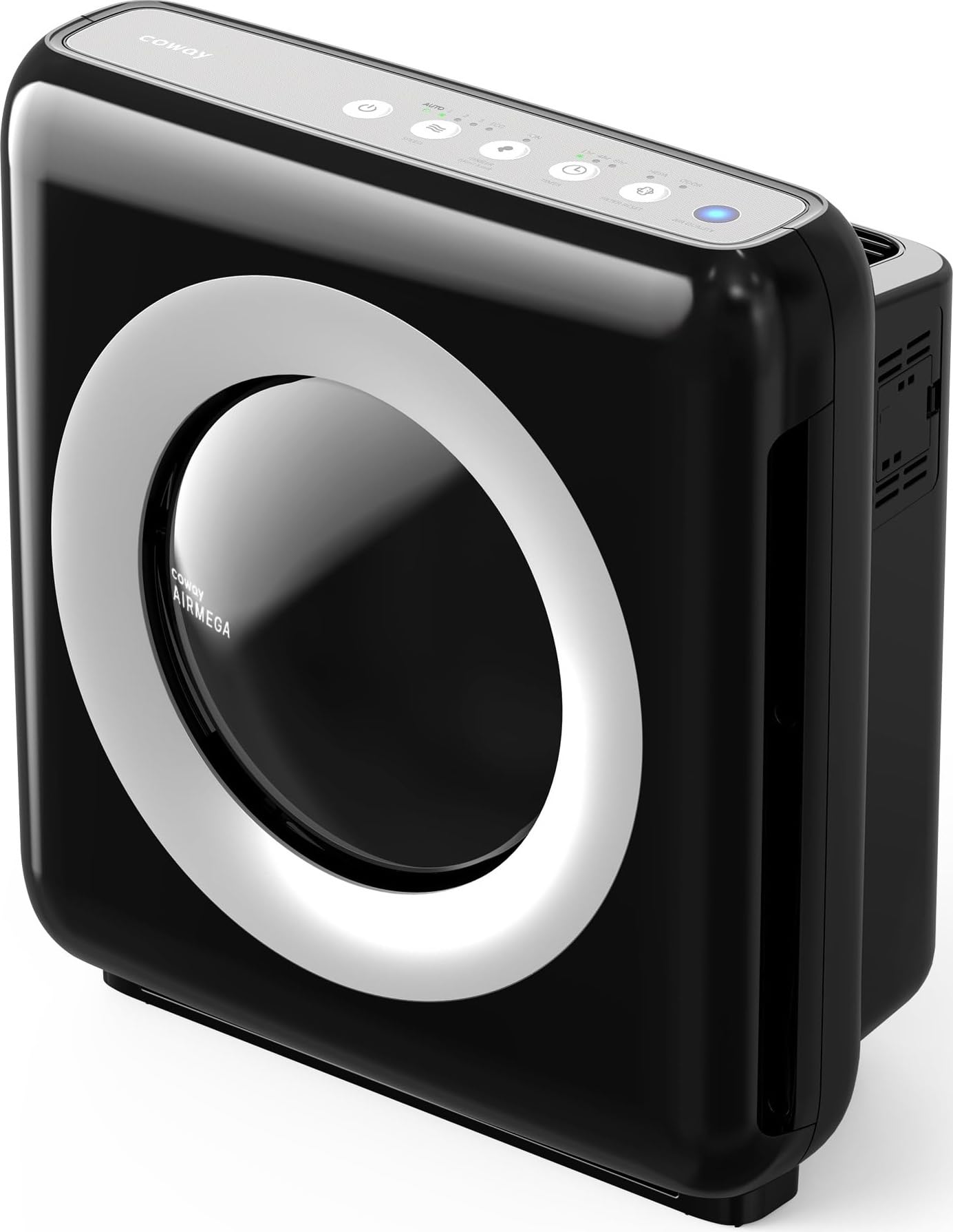 Coway Air Purifier For Home Up To 1,748Ft², Hepa Filter For Smoke, Allergies, Pet Dander, Odor, Air Quality Monitor, Auto&Eco Mode, Timer, Filter Indicator, 3Yr Warranty, Mighty Ap-1512Hh, Black Mighty Black