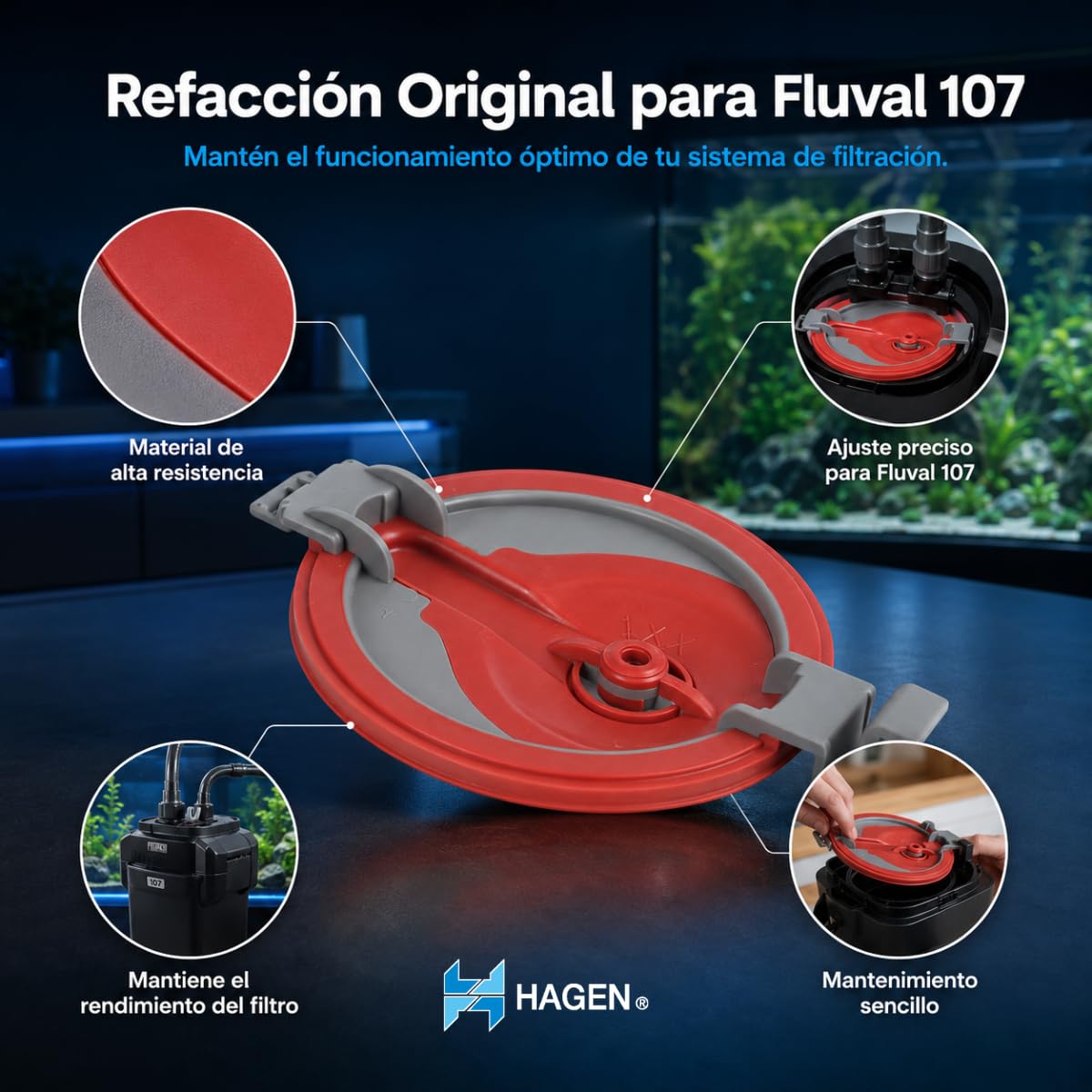 Fluval Pokrywa wirnika 107 100 g
