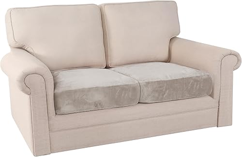 Vista 367 de PrinceDeco Fundas para sofá modular, 4 piezas, fundas de sofá para sofá seccional, fundas de terciopelo separadas para sofá seccional, en forma de L