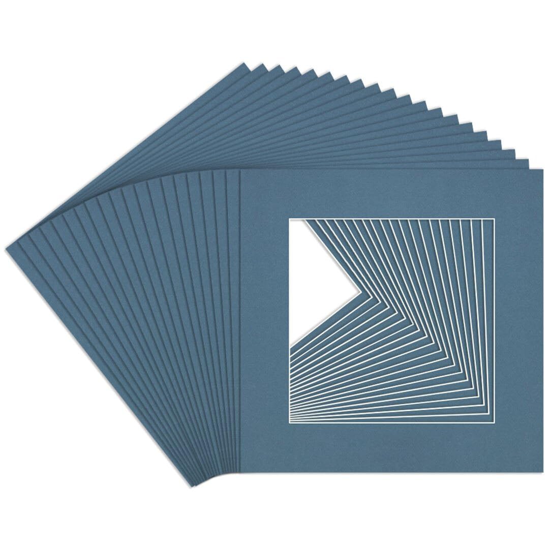 Procut Global 60x60cm Pompadour Picture Mounts to Fit 40x40cm Aperture - Precision Cut Cardboard Photo Mount - Ideal for Frames, Prints, Artwork & Certificates - Sizes & Colours Available - 20 Pack โ image 1