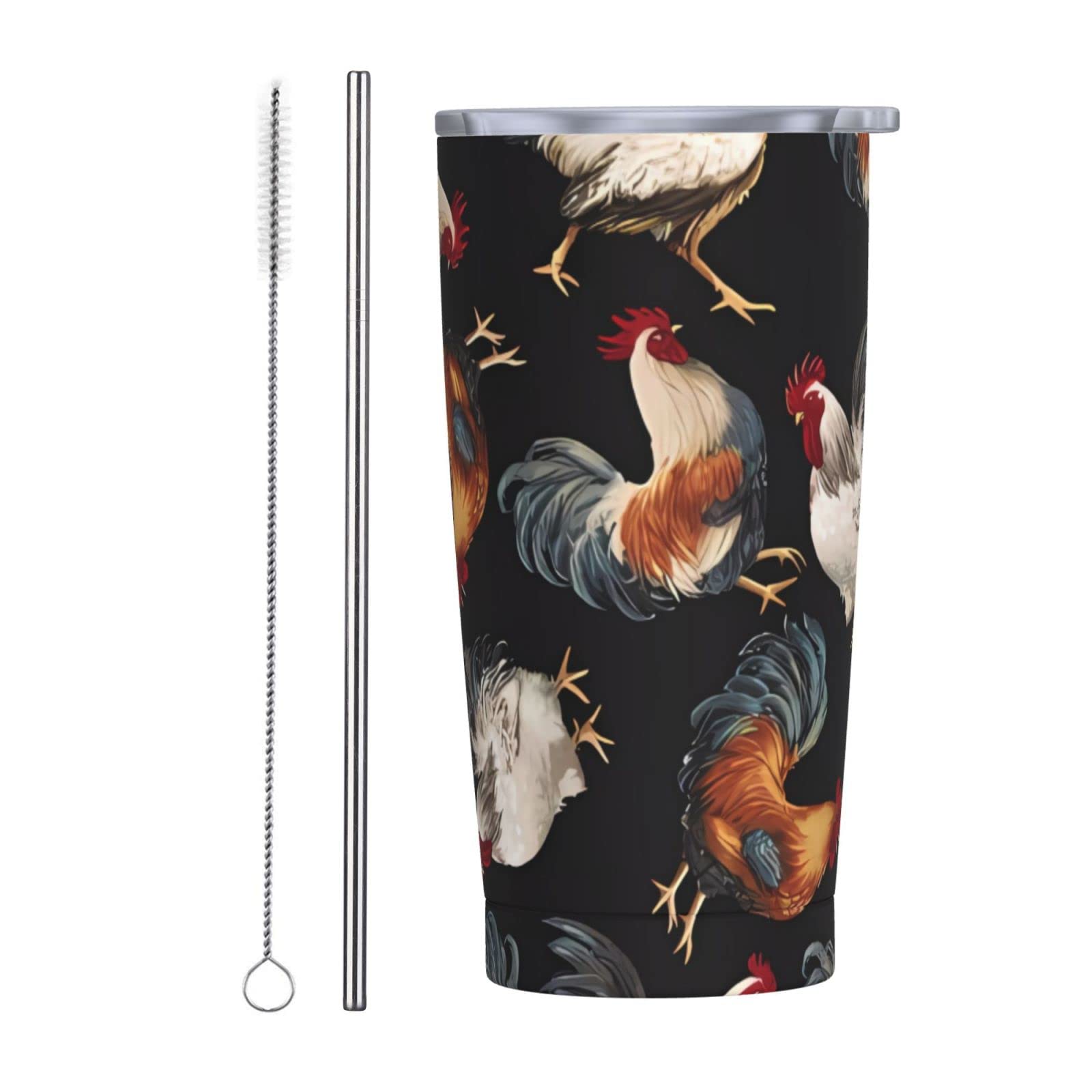Gobelet isotherme avec paille pour le bureau et les trajets quotidiens
