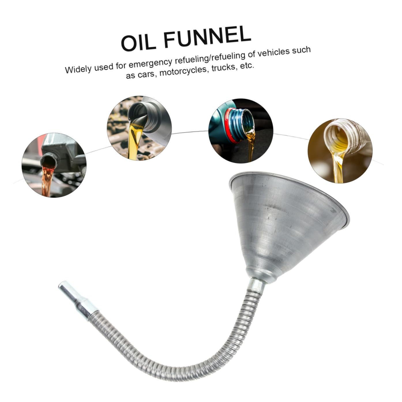 Ciieeo Embudo De Aceite De Flexible Manguera Embudo De Aceite Para Para Coche Taller