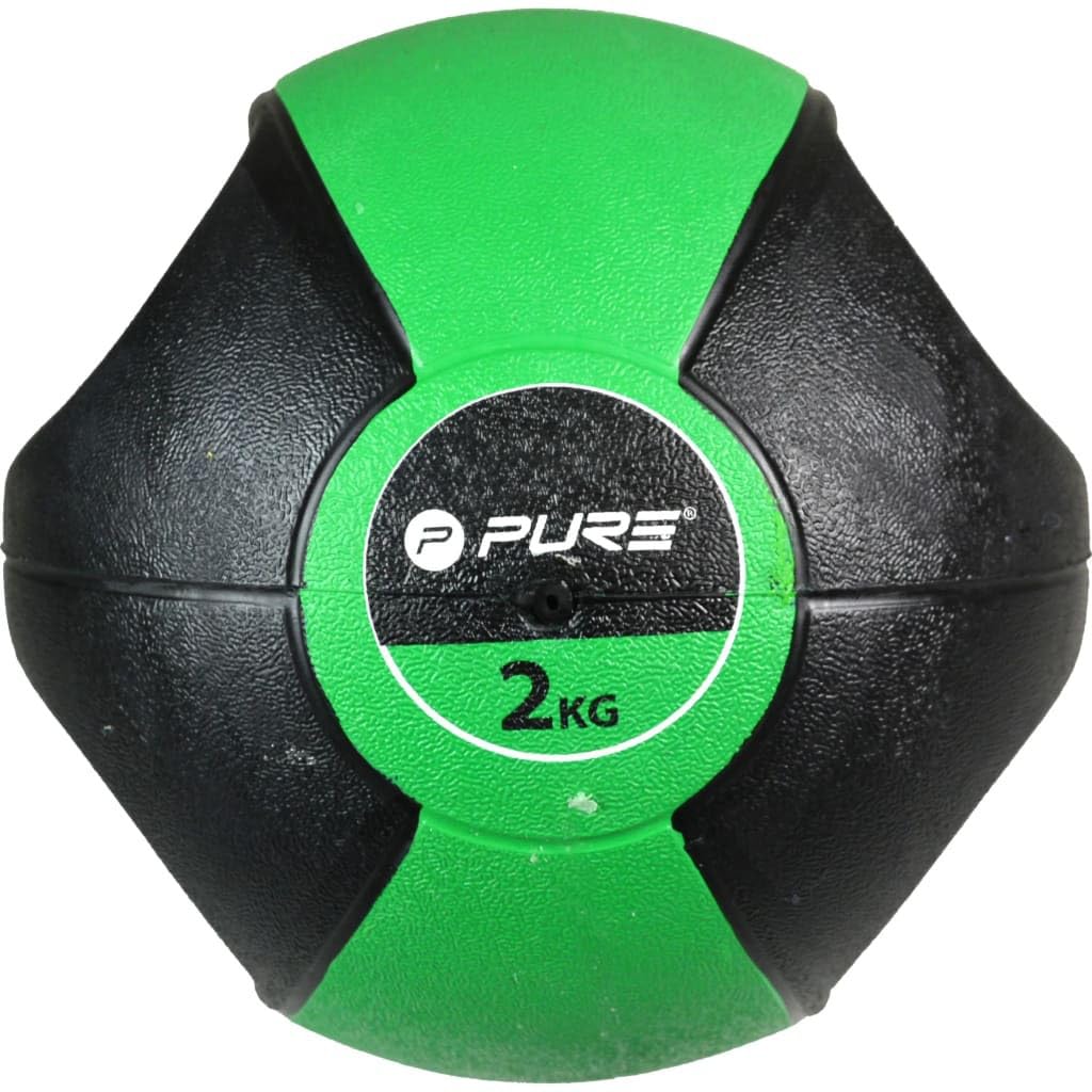 Pure2Improvate - Palla Medica, 2 kg, Colore: Verde/Nero