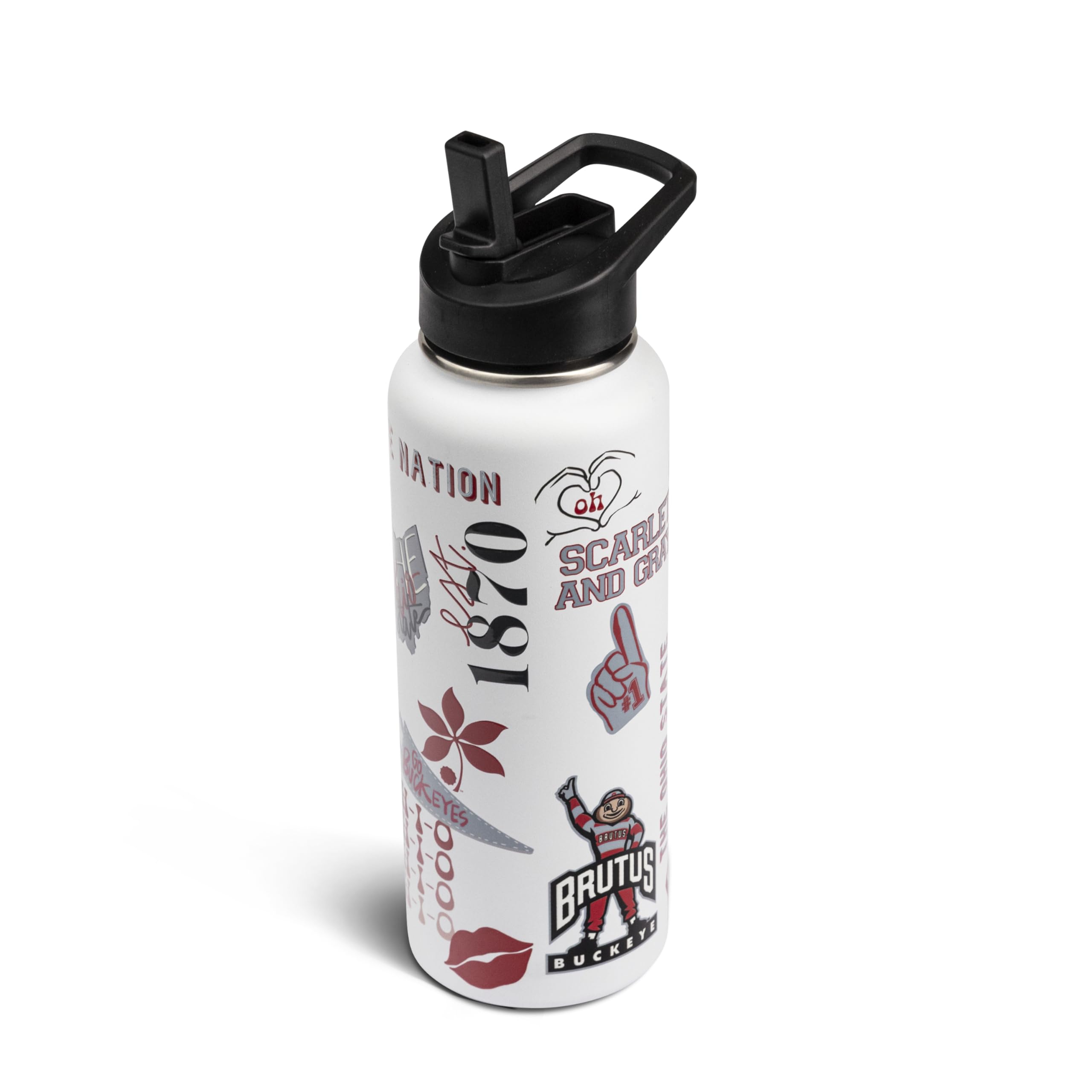 The Memory Company Offiziell lizenzierte Team-Spirit-Trinkflasche, doppelwandig, isolierter Edelstahl, BPA-frei, breite Öffnung für einfaches Befüllen und Reinigen, Team-Farbe