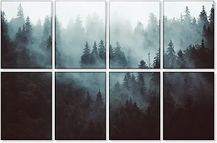 BUBOS 8 Pack Art Acoustic Panels Soundproof Wall...