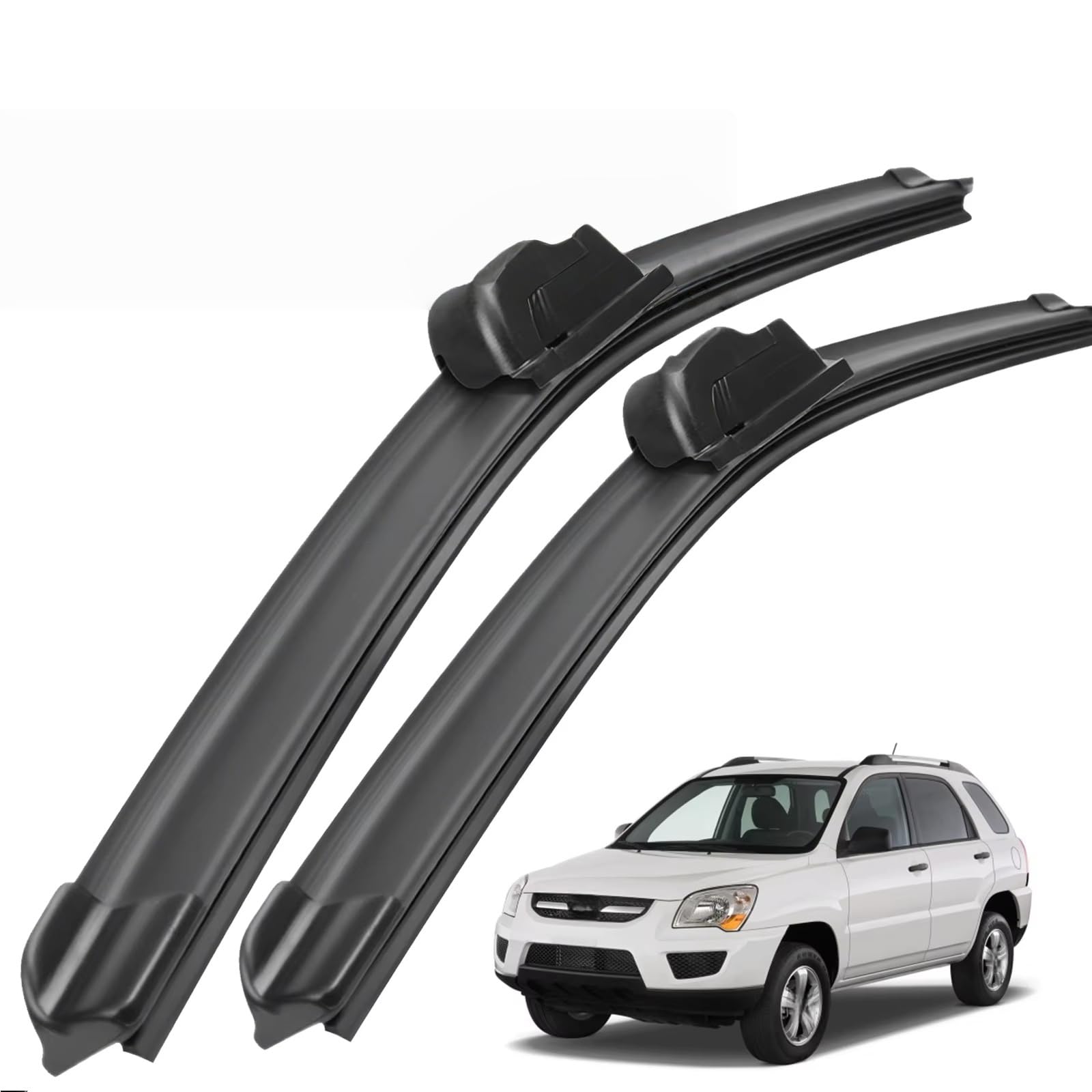PAPEP Windscreen Wiper Blades for KIA Sportage JE/KM 2004-2010 24"+16", Front Replacement Wipers OEM Quality Water Repellent Rubber Automotive Windshield