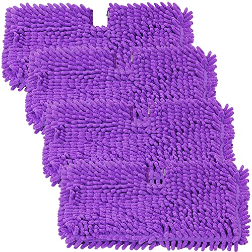 SPARES2GO Coral Cover - Almohadillas de bolsillo compatibles con Shark S3450 S3452 S3455K S3550 SE400 SE450 (4 unidades), color morado Cover
