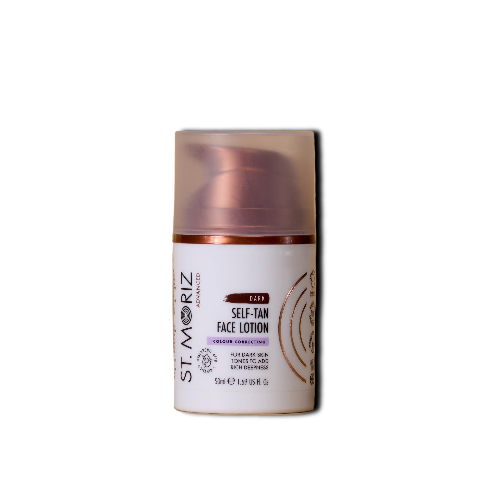 St Moriz Advanced Dark Colour Correcting Self Tan Face Lotion, Dark Face Lotion, 50 ml (Pack of 1)