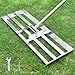 Produktbild SurmountWay Lawn Leveling Rake Golf Gartengras Werkzeug Topdressing Surface Leveler Levelawn Rake Edelstahl Garten Hinterhof Rasen Rasenschieber (2.15m, 25x72cm)