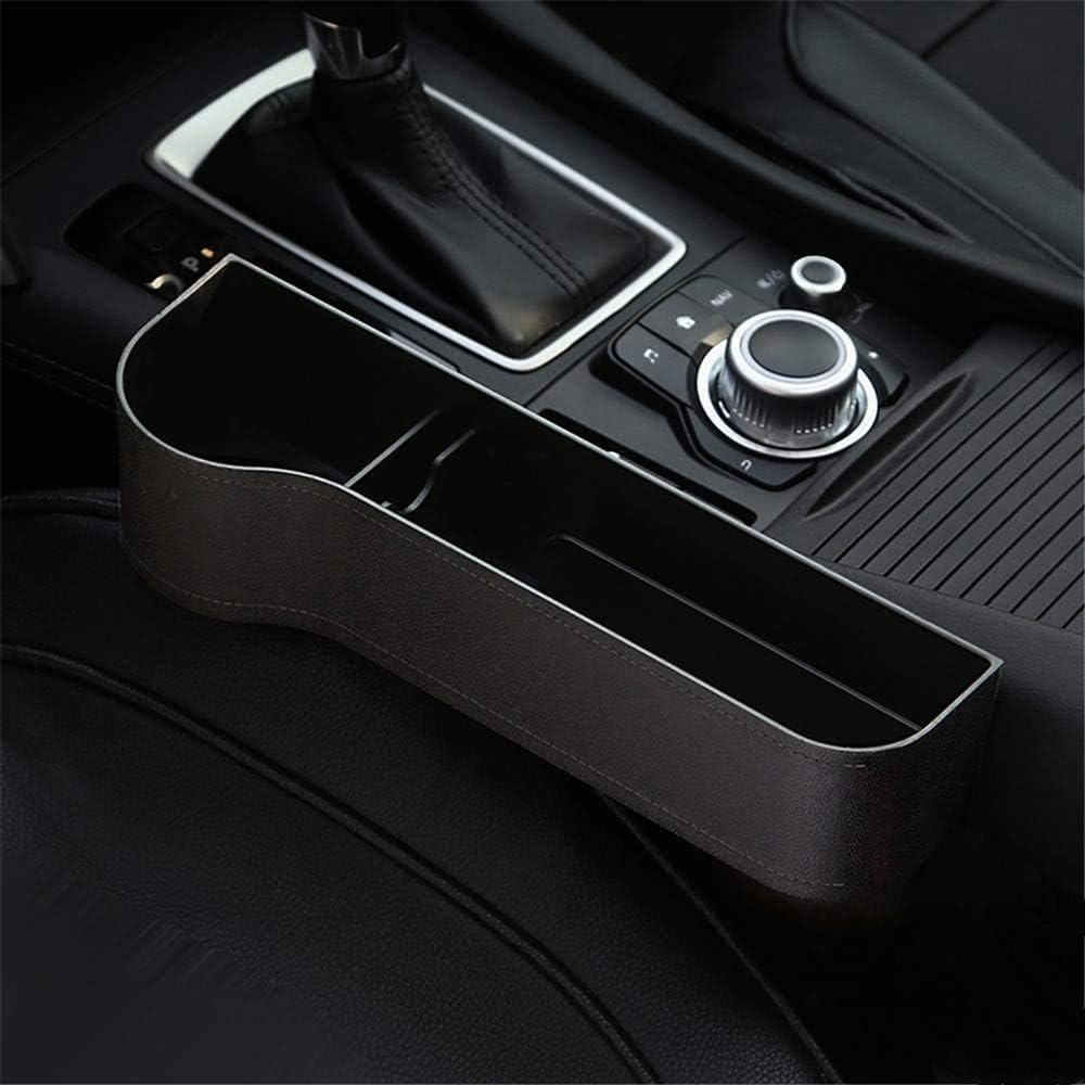 Aprilyy Car Seat Gap Organizer, Multifunctional with Cup Holder, Storage Box, NOT FIT Central Console Lower Than The Seat (Black)