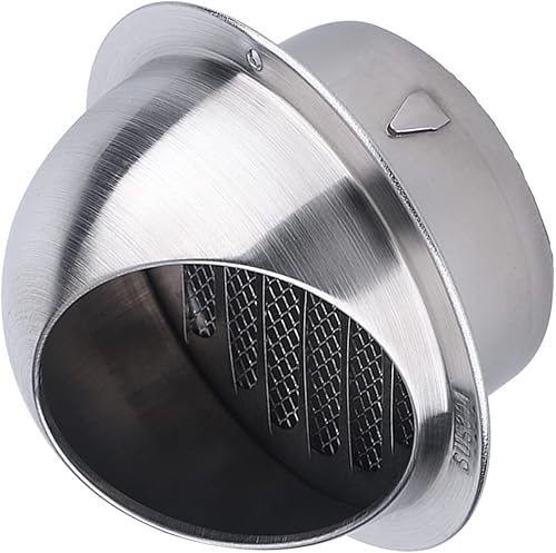 MBROS Cubierta de rejilla de rejilla de rejilla de acero inoxidable, rejilla de ventilación, extractor redondo de acero inoxidable 304, cubierta