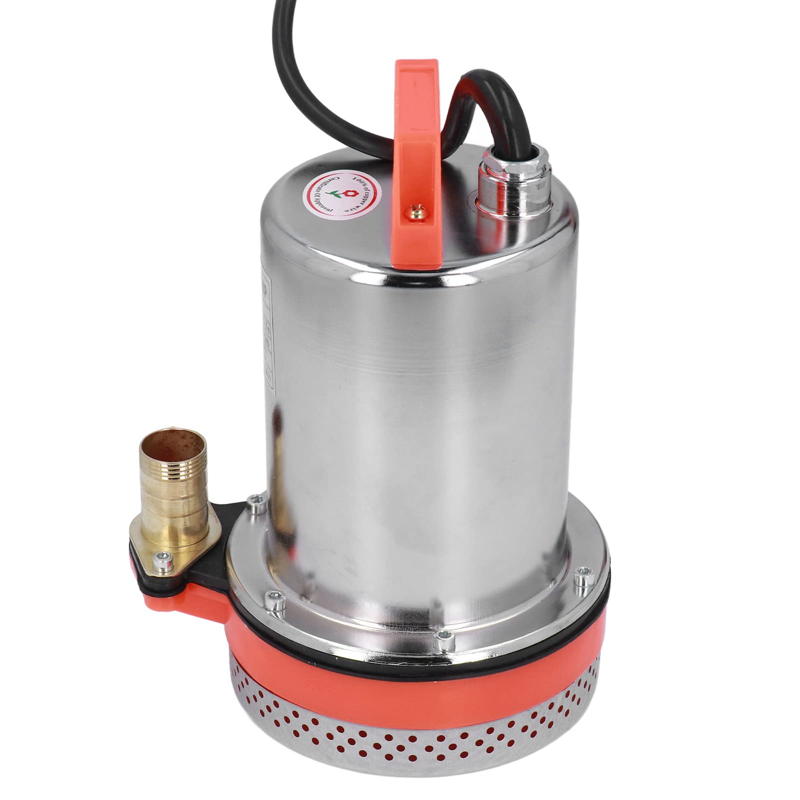 YWBL-WH Pompa Sommersa DC 12V, Acciaio Inossidabile, 10m Prevalenza, 300W, per Irrigazione Giardino e Prato