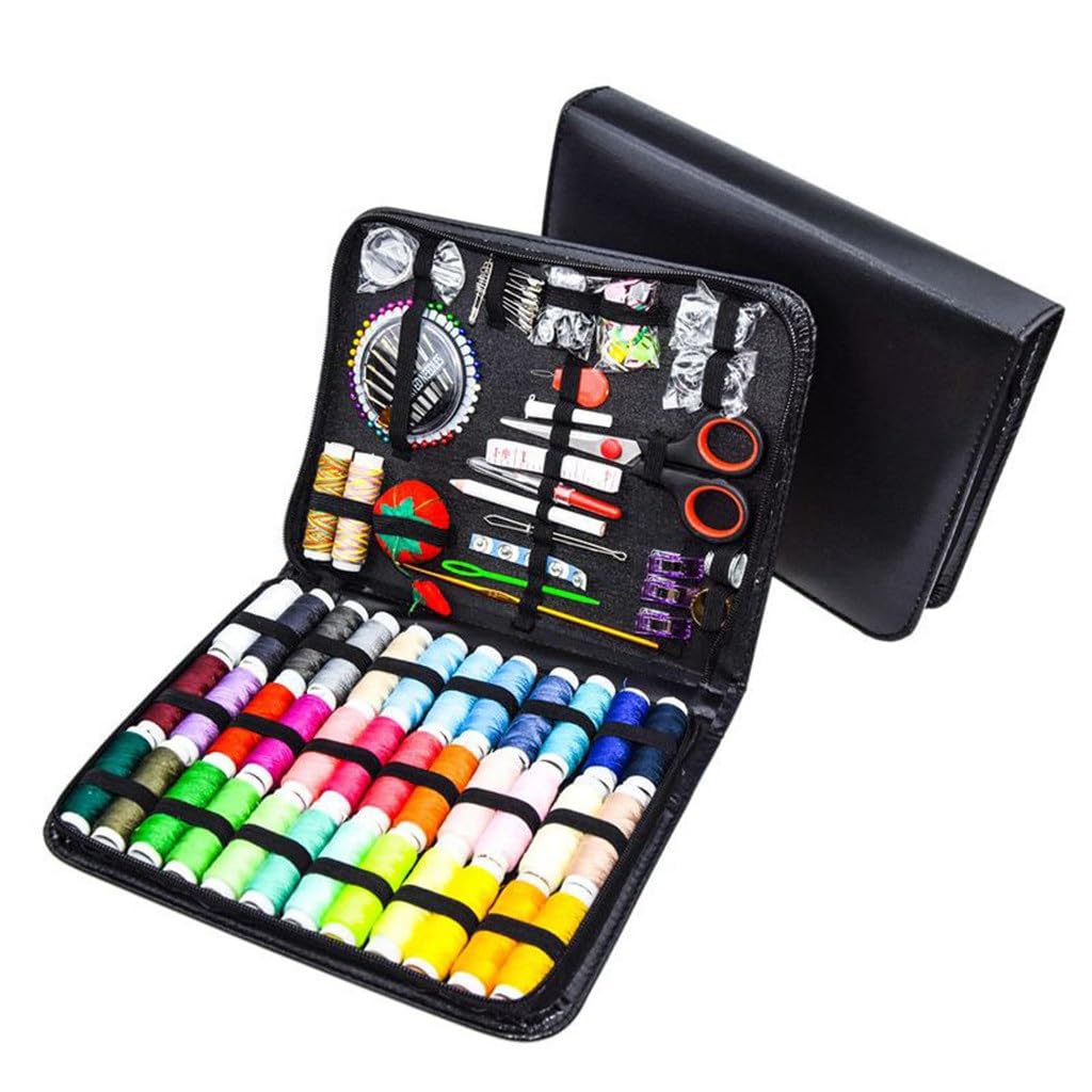 Kit de Costura de 183 Piezas, 38 Colores, para el hogar, con Herramientas de Bordado y Punto de Cruz.