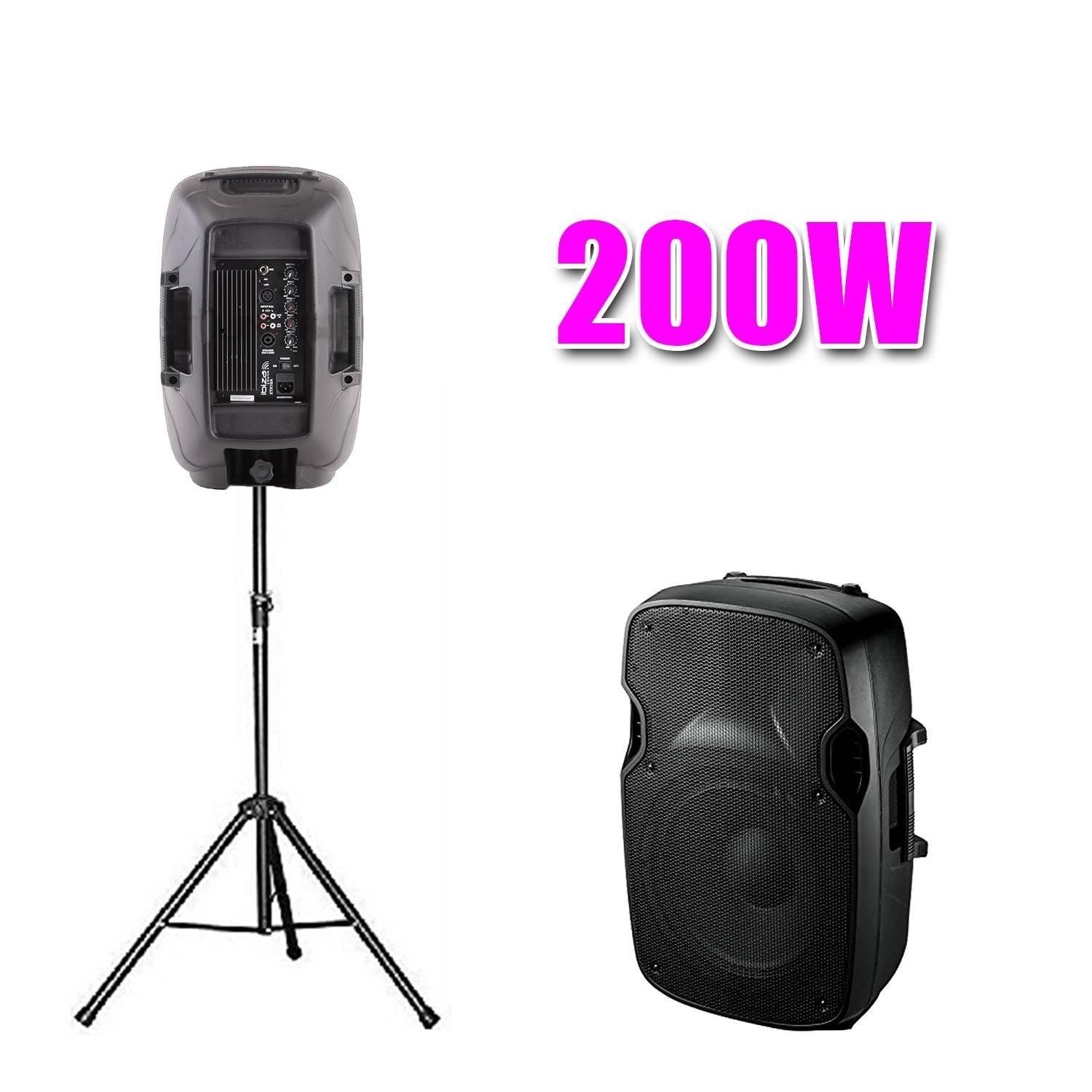 Enceinte Sono MOULEE Active 8"/20cm - 200W + Pied