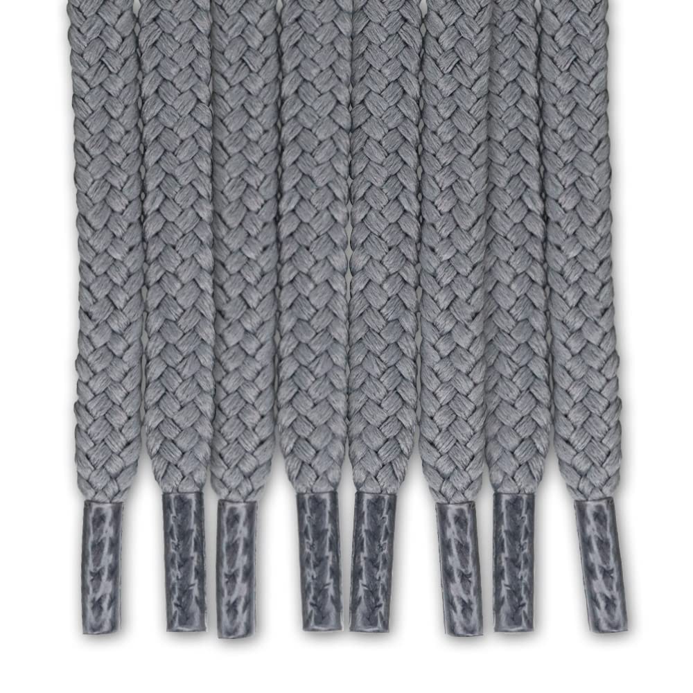 EXTEMPORE Drawstring Cord Replacement Round 6mmx136 cm/54 Inch/4 Pcs,for Cloth, Sweatpants, Hoodie,Bag. (Grey)