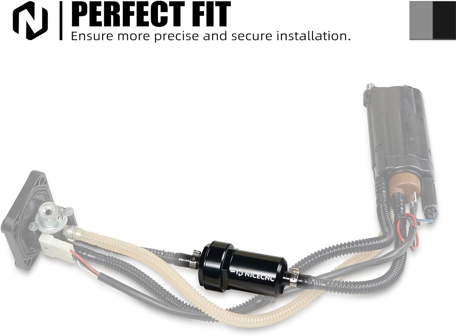 NICECNC Motorcycle Fuel Strainer, 35 Micron, Compatible with KTM 150-500 EXC, EXC-F, SX-F, XC, XC-W, Husqvarna 701 Enduro, FC, FE, FX, TE, TX Series, Modern Style