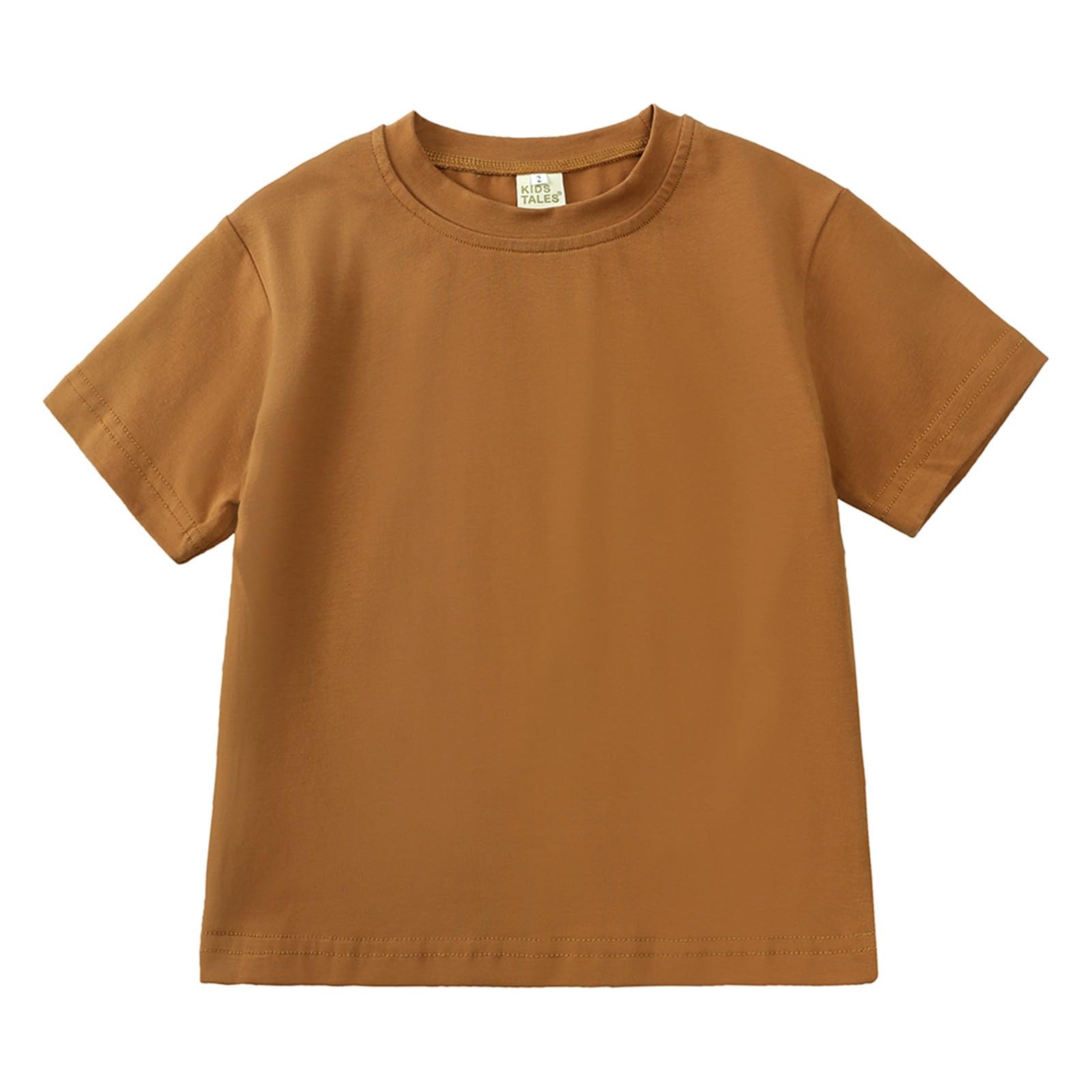 Unisex Kinder Baumwolle Leinen Kurzarm T-Shirt und Kurze Hose 2-teiliges Set Sommer Bekleidungsset Lässiges Outfits 1-8 Jahre