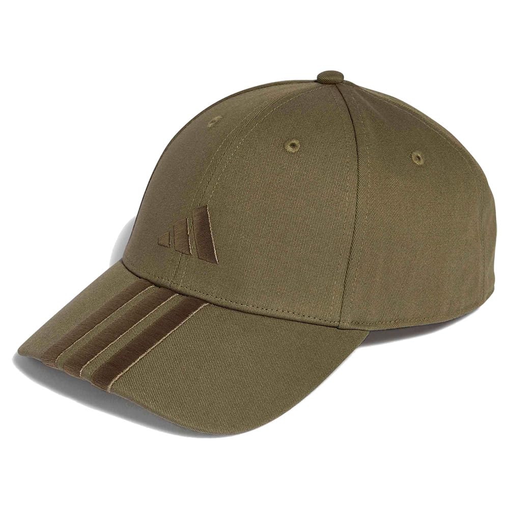 adidas Unisex Bball 3S Cap New Logo, Olive strata/Olive strata, XS-S