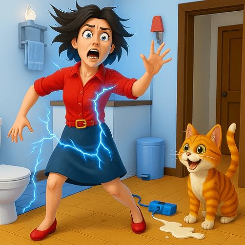 Mad Cat Simulator Prank Granny Game : Naughty Cat Chaos Angry Gran