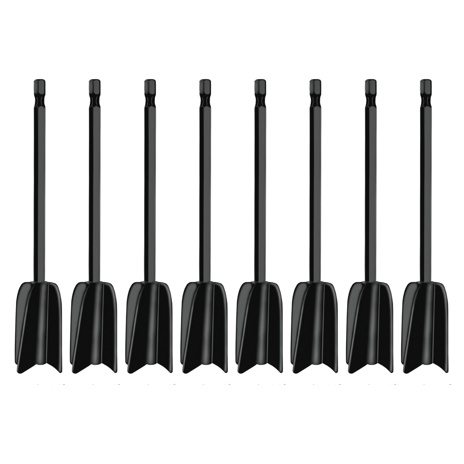 Cazstyk Black16.5cm 8Pcs Epoxy Resin Mixer Paddles Stirring Sticks Diyer Craft And Professional Use Epoxy Resin Stirrer Rods High Efficiency