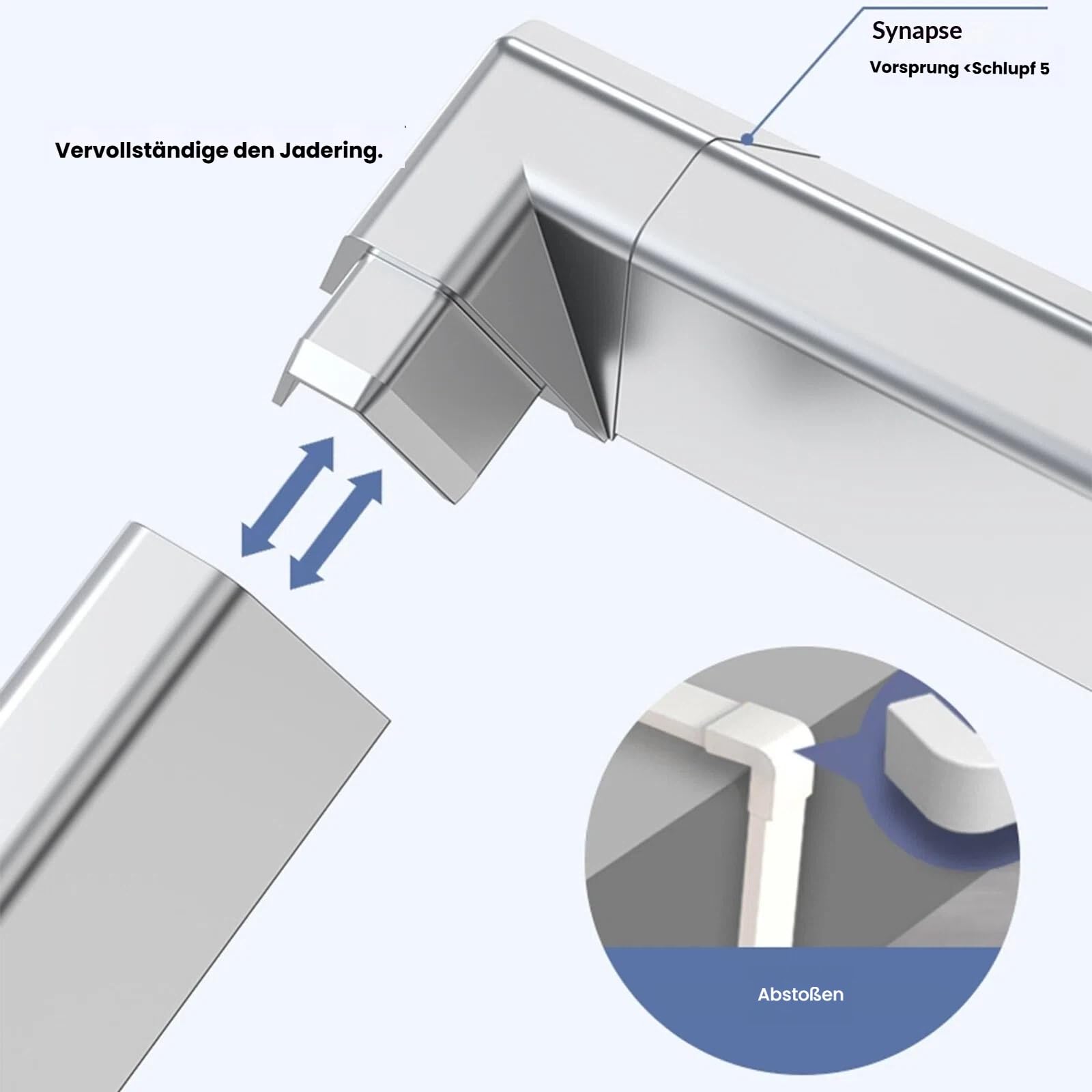 Selbstklebender Aluminium Kabelkanal 100 cm*3 Stück Breite 15/20/30 Mm – Kabelmanagement Kabelabdeckung Für Elektrische Leitungen, Boden- Und Wandmontage(Rose Gold,20mm)
