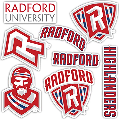 Pegatina de vinilo de Radford University para tapar arañazos en portátil con hoja completa 2