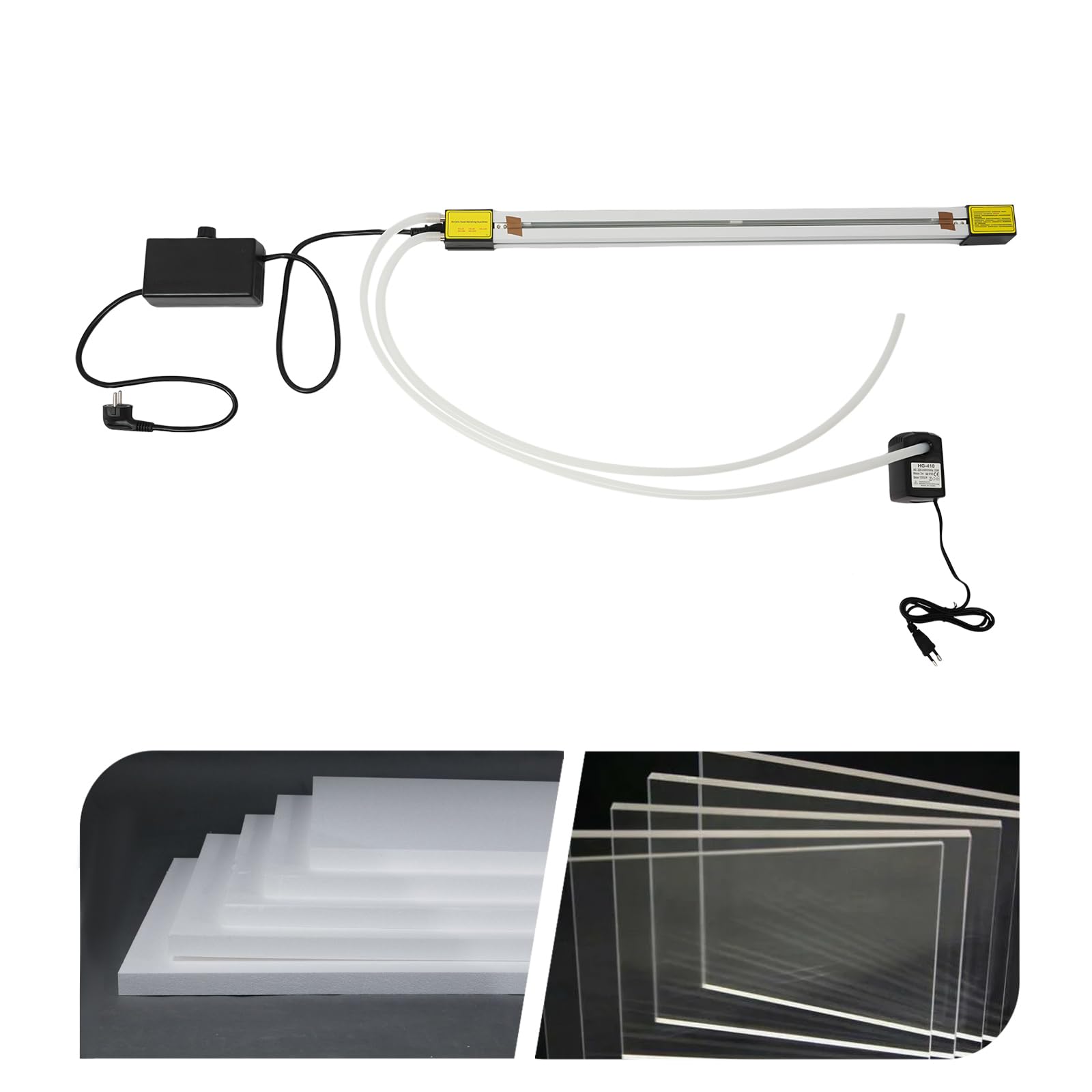 Professionelle 800W Biegemaschine - Heizung Temperaturbereich 0-100℃ Weit Verbreitet in der Dekorationstechnik Schilderherstellung Vitrinen Aquarium-Verpackung